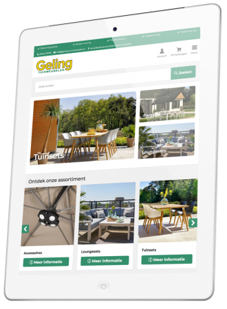 Responsive Geling tuinmeubelen webshop