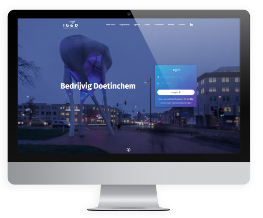 IG&D Doetinchem voorbeeld op desktop