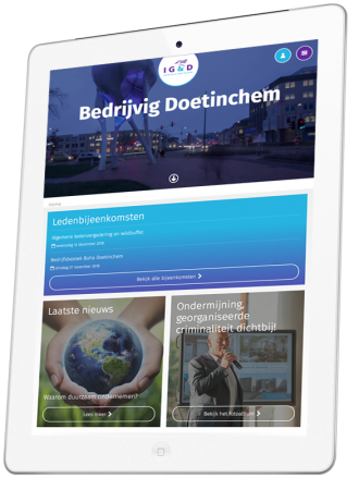 IG&D Doetinchem voorbeeld op iPad