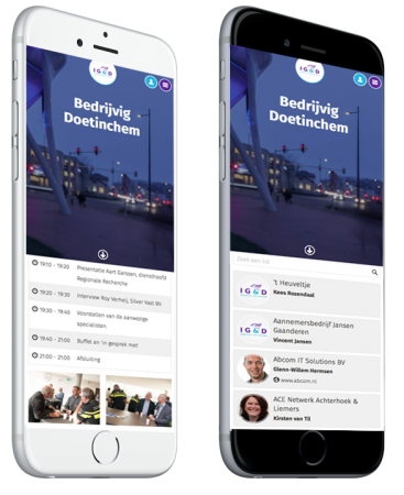 IG&D Doetinchem voorbeeld op mobiele device