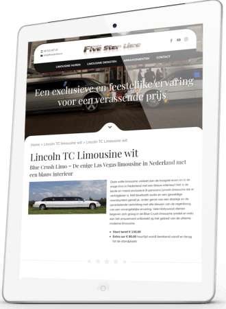 Five Star Limo responsive website