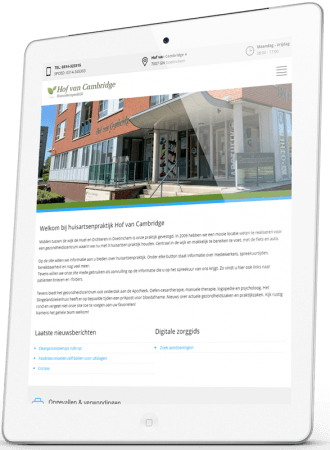 Responsive Huisartsenpraktijk Hof van Cambridge